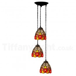 3 Light Tiffany Pendant Light