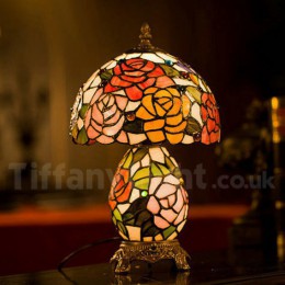 8 Inch Rose Tiffany Table Lamp