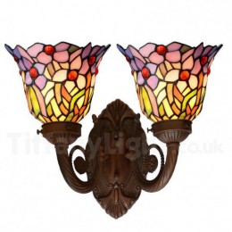 2 Light Tiffany Wall light