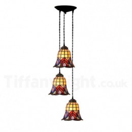 3 Light Tiffany Pendant Light