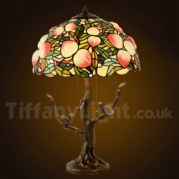 16 Inch Peach Tiffany Table...