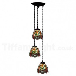 3 Light Tiffany Pendant Light