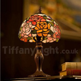 8 Inch Rose Tiffany Table Lamp